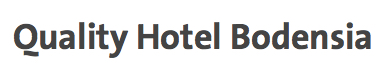 Norrbotten - Quality hotel Bodensia