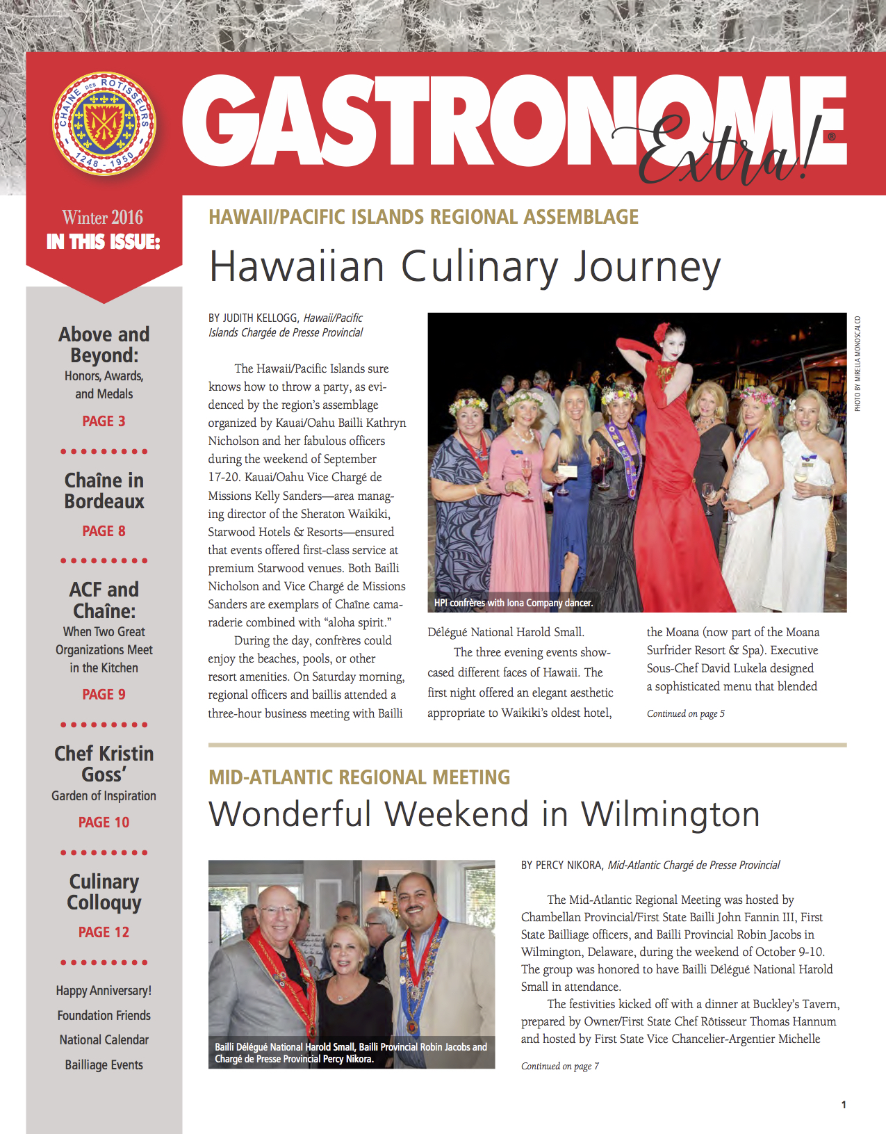 US Gastronome Winter 2016